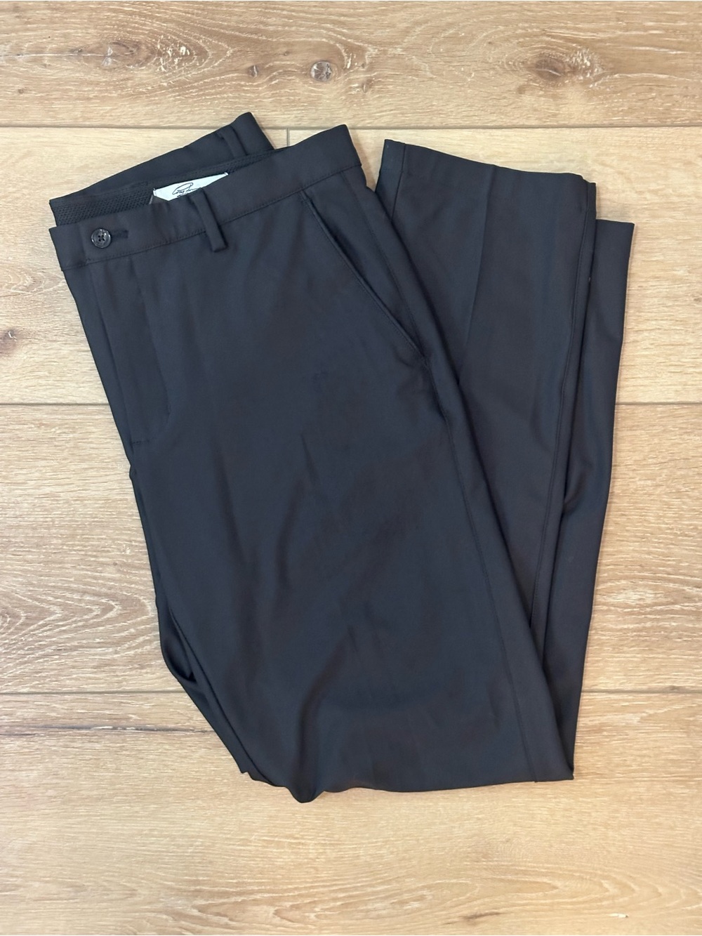 Greg Norman Collection Black Men's Dress Pants - Modern Straight